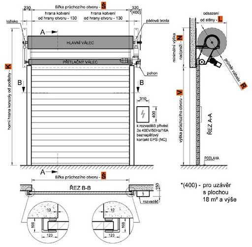 Steel Fire-Resistant Rolling Shutter Doors